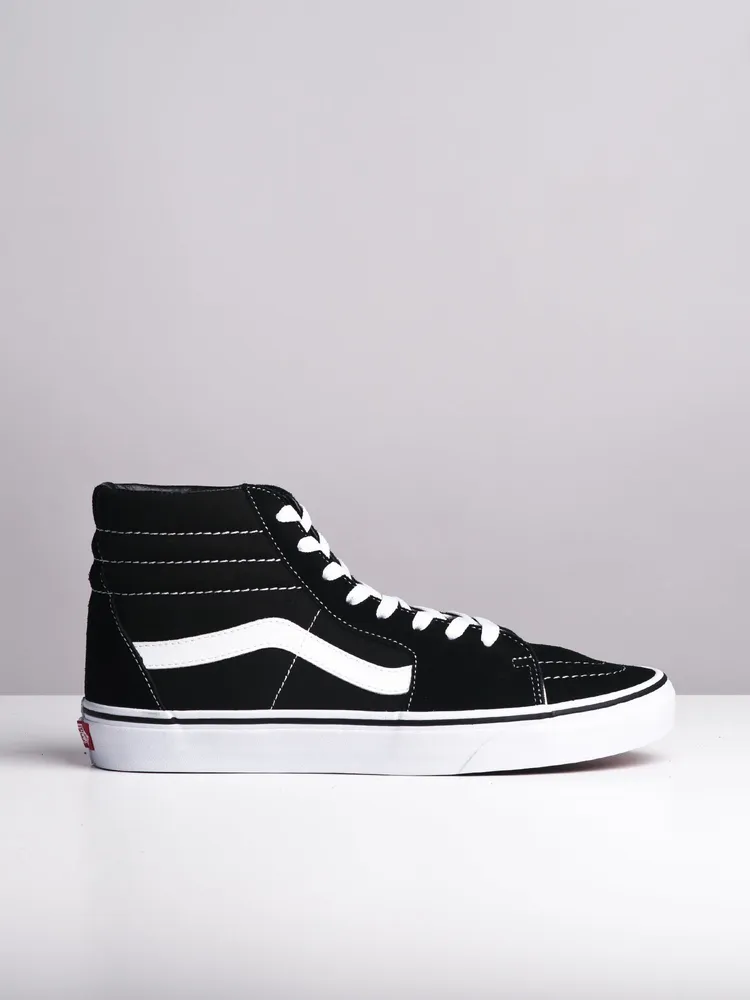 MENS VANS SK8 HI BLACK/WHITE SNEAKERS