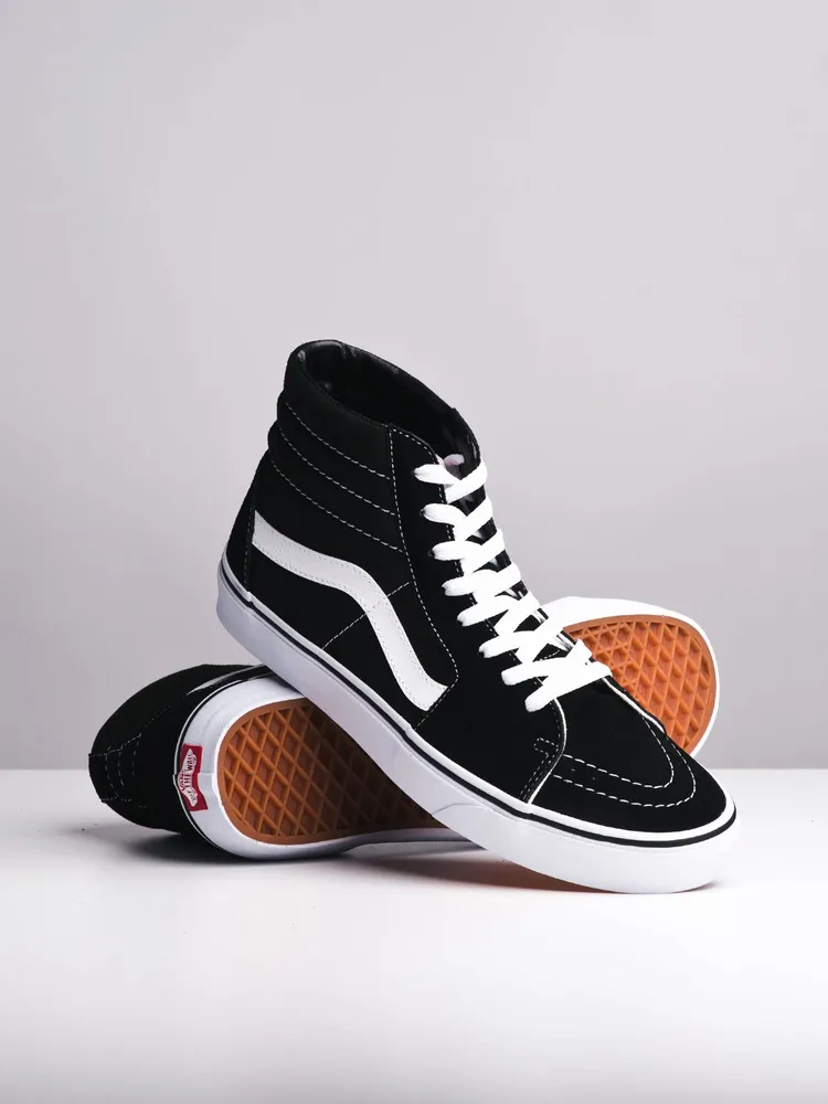 MENS VANS SK8 HI BLACK/WHITE SNEAKER