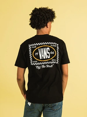 VANS TEAM PLAYER CHECKER T-SHIRT