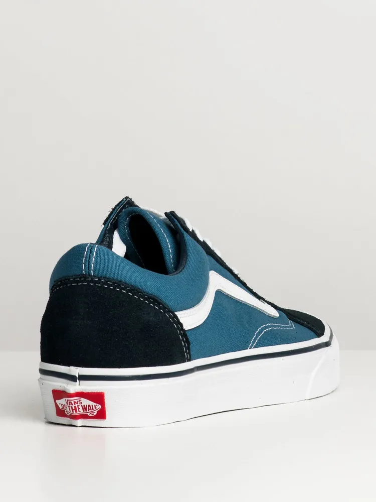 MENS VANS OLD SKOOL NAVY CANVAS SHOES - CLEARANCE