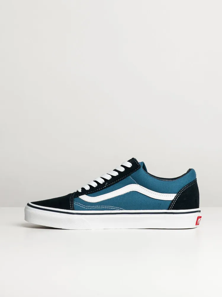 MENS VANS OLD SKOOL NAVY CANVAS SHOES - CLEARANCE