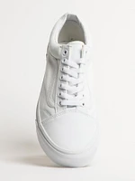 MENS VANS OLD SKOOL TRUE WHITE CANVAS SNEAKER