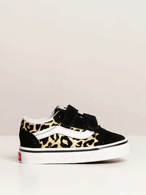 VANS TODDLER OLD SKOOL V LEOPARD SNEAKER - CLEARANCE