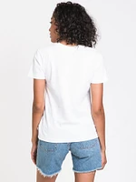 T-SHIRT RAS DU COU À MANCHES COURTES FLYING V POUR FEMMES