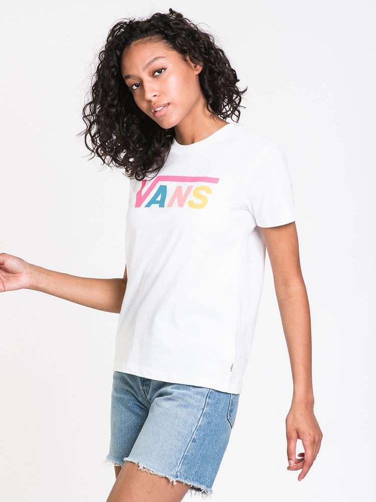 T-SHIRT RAS DU COU À MANCHES COURTES FLYING V POUR FEMMES