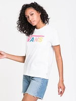 T-SHIRT RAS DU COU À MANCHES COURTES FLYING V POUR FEMMES