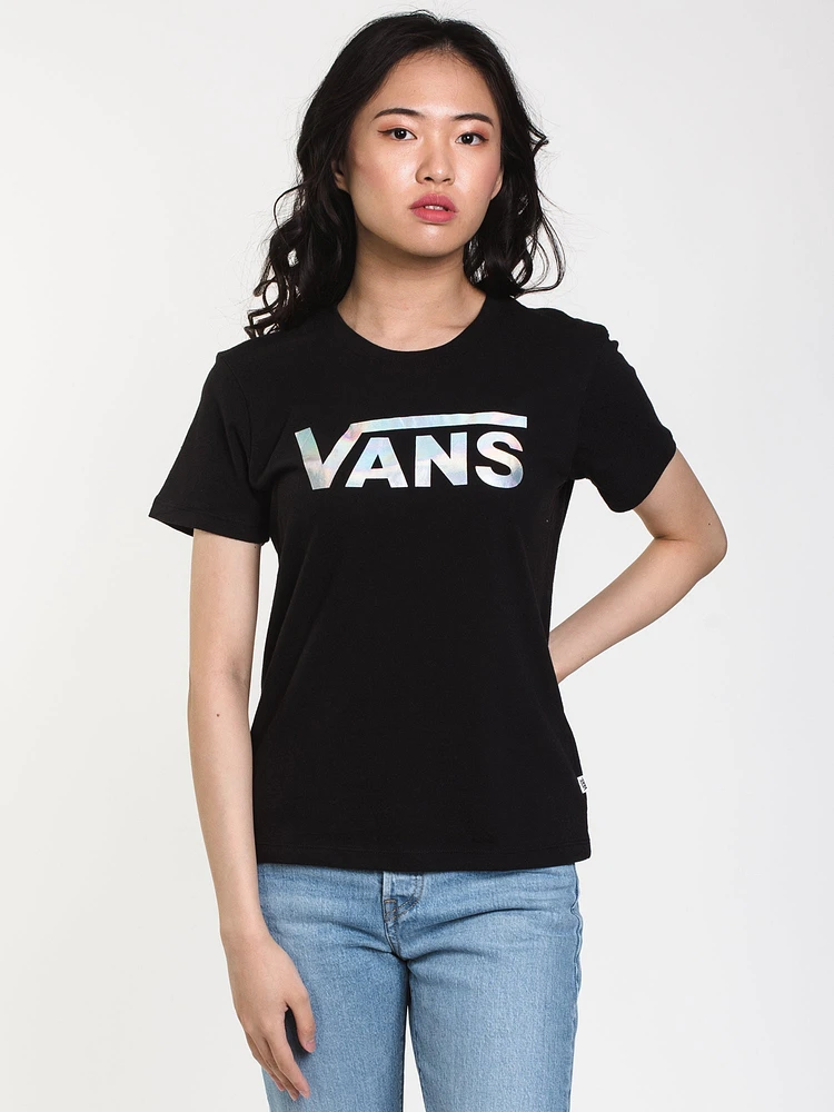 WOMENS GRAPHIC SHORT SLEEVE CREW TEE - BLACK CLEARANCE