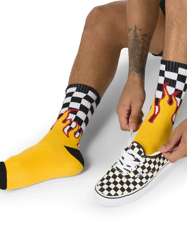 FLAME CHECK CREW SOCKS - Taille 9.5-13