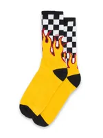 VANS FLAME CHECK CREW SOCKS - Size 9.5-13 - CLEARANCE