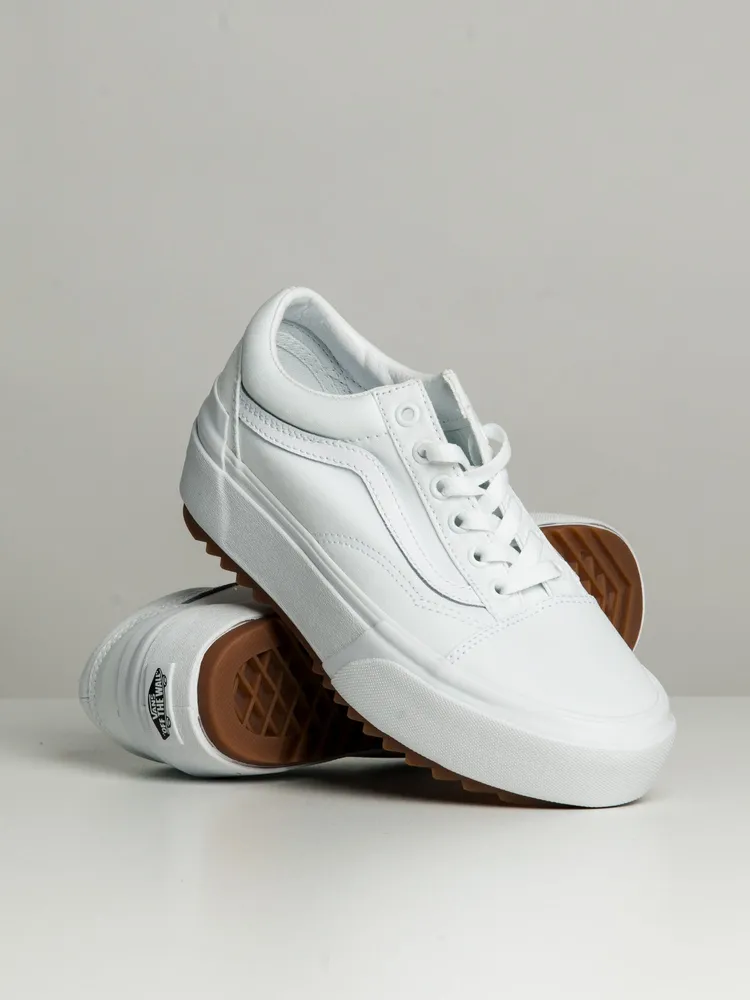 WOMENS VANS OLD SKOOL STACKED CANVAS SNEAKER