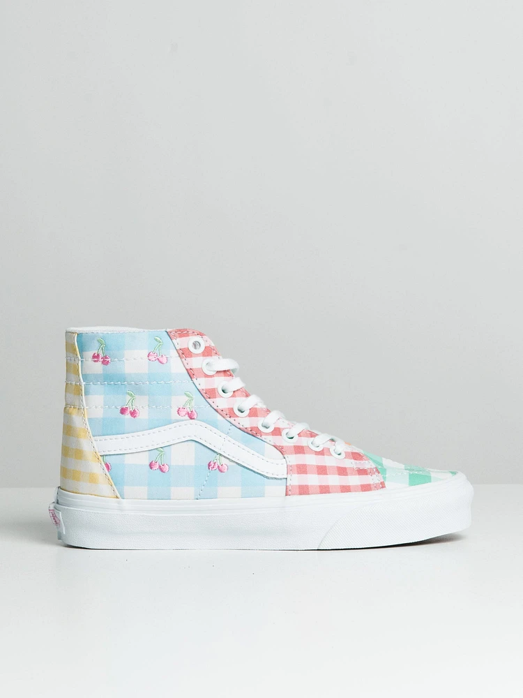 WOMENS VANS SK8 HI TAPERED GINGHAM BLOCK SNEAKER - CLEARANCE