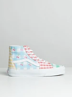 WOMENS VANS SK8 HI TAPERED GINGHAM BLOCK SNEAKER - CLEARANCE