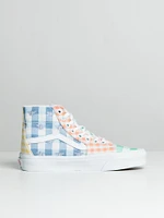 WOMENS VANS SK8 HI TAPERED GINGHAM BLOCK SNEAKER - CLEARANCE