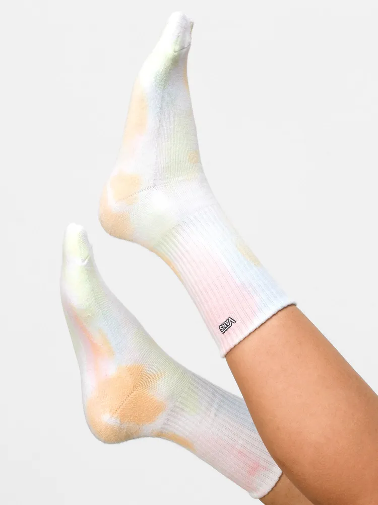 VANS TIE DYED CREW SOCKS - POPSICLE WASH - CLEARANCE