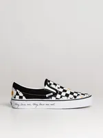 WOMENS VANS CLASSIC SLIP ON LOVE ME NOT SNEAKER - CLEARANCE