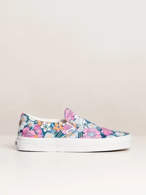 WOMENS VANS CLASSIC SLIP ON RETRO FLORAL SNEAKER - CLEARANCE