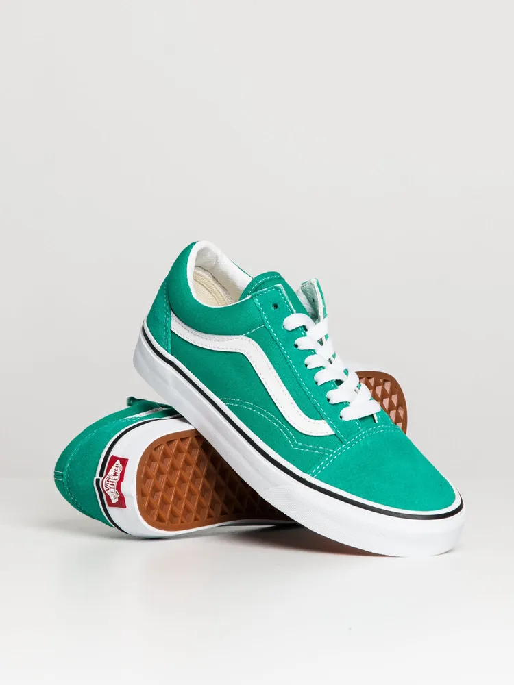 WOMENS VANS OLD SKOOL PEPPER GREEN SNEAKER - CLEARANCE