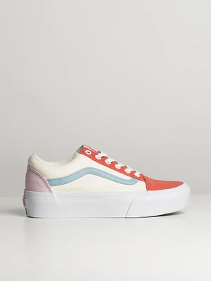 WOMENS VANS OLD SKOOL PLATFORM TWILL SNEAKER - CLEARANCE