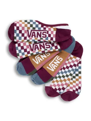 VANS CHECKED OUT 3 PACK CANOODLE SOCKS - CLEARANCE