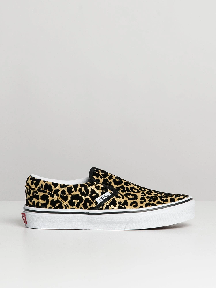 VANS KIDS CLASSIC SLIP ON LEOPARD SNEAKER - CLEARANCE