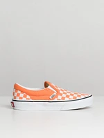 VANS KIDS CLASSIC SLIP ON CHECKER MELON SNEAKER - CLEARANCE