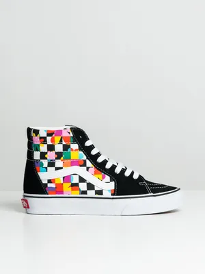 WOMENS VANS SK8 HI FLORAL CHECKER SNEAKER - CLEARANCE