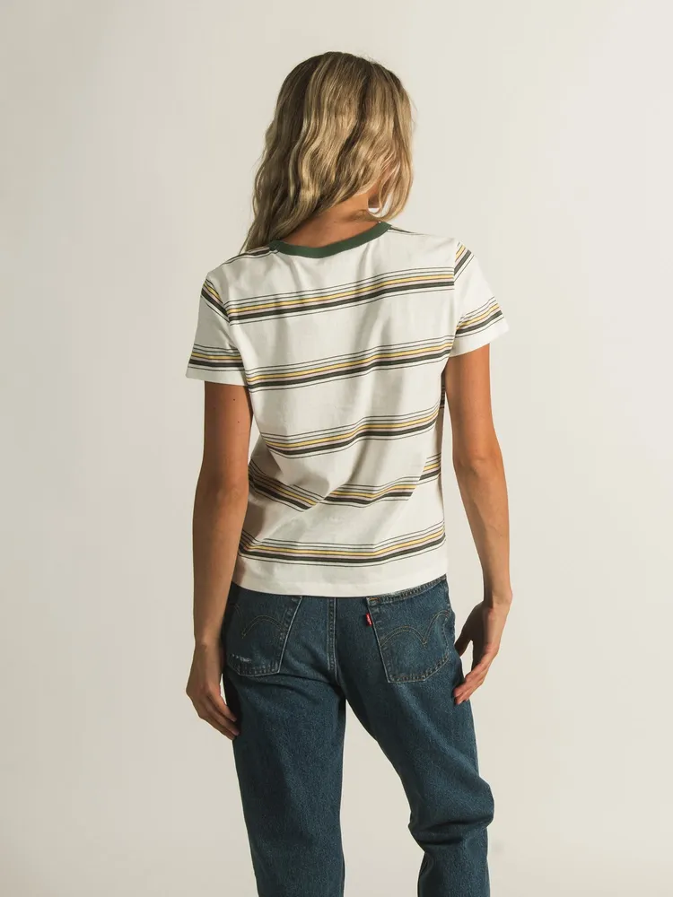 VANS LINE DRIVEN MINI SHORT SLEEVE STRIPE TEE - CLEARANCE