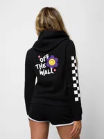 KIDS VANS YOUTH GIRLS RADICALLY HAPPY ZIP HOODIE - CLEARANCE