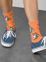 VANS PEACE OF MIND CREW SOCKS - MELON - CLEARANCE