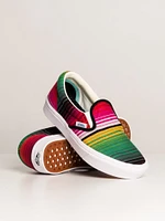 WOMENS VANS COMFYCUSH SLIP ON BLANKET STRIPE SNEAKER - CLEARANCE