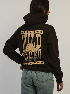 HOODIE VERBAGE WILD RODEO P/O -BRUN