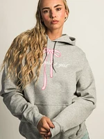 VERBAGE JUST A GIRL PULL OVER HOODIE