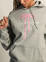 VERBAGE JUST A GIRL PULL OVER HOODIE