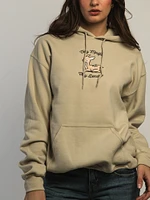 HOODIE VERBAGE VERY DEMURE P/O - NATUREL