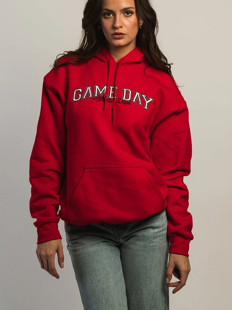 HOODIE VERBAGE GAME DAY P/O - ROUGE