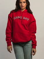 HOODIE VERBAGE GAME DAY P/O - ROUGE