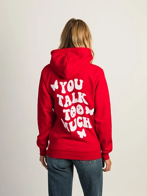 VERBAGE YOU TALK TOO MUCH HOODIE