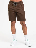 VOLCOM FRICKIN ELASTIC WAIST SHORT 19" - DARK EARTH CLEARANCE