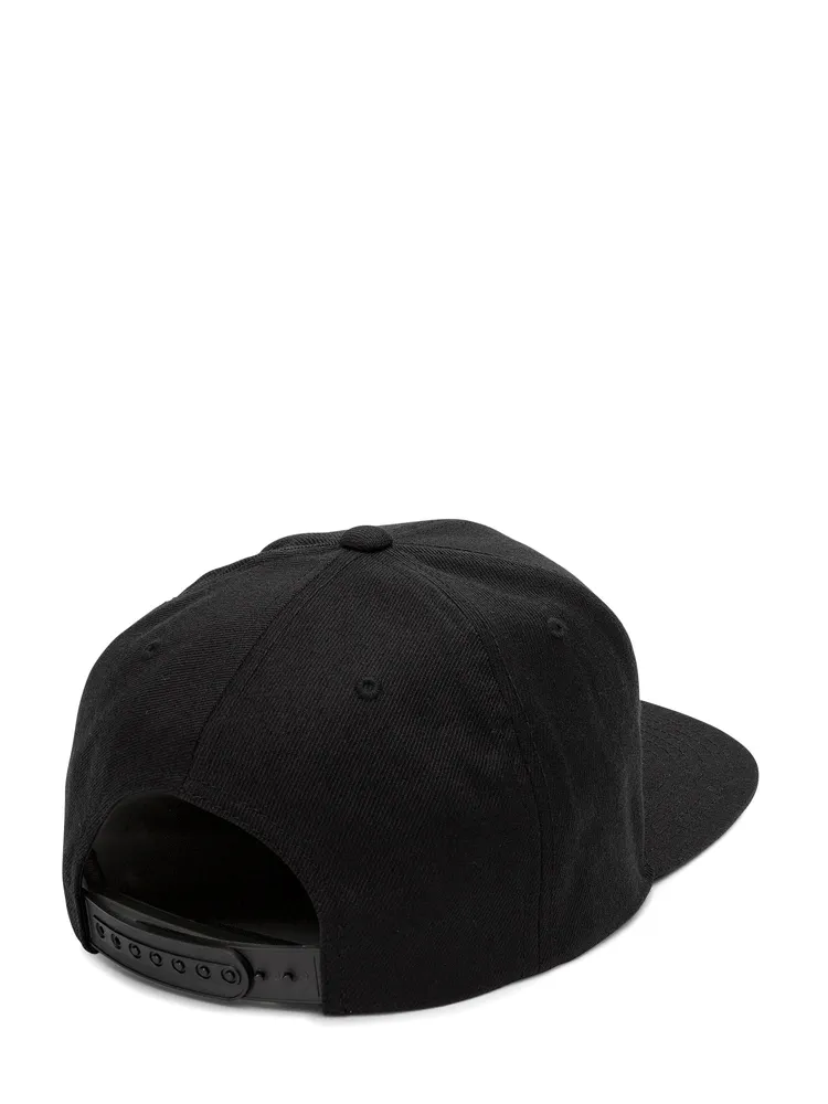 VOLCOM QUARTER TWILL SNAPBACK HAT - BLACK