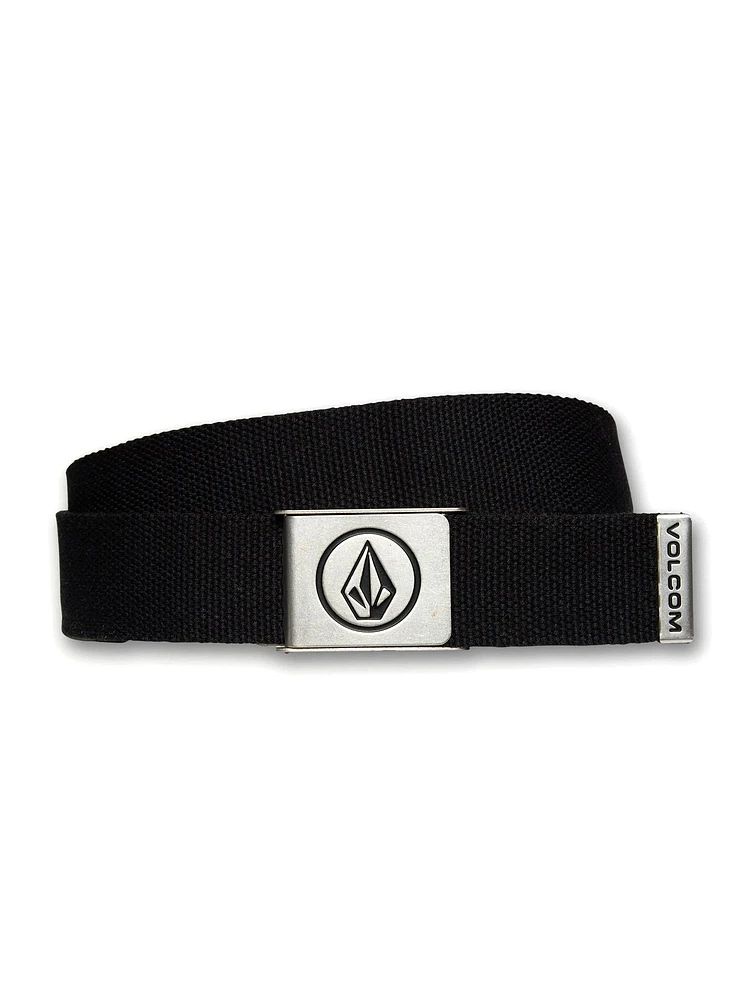 VOLCOM CIRCLE WEB BELT - BLACK