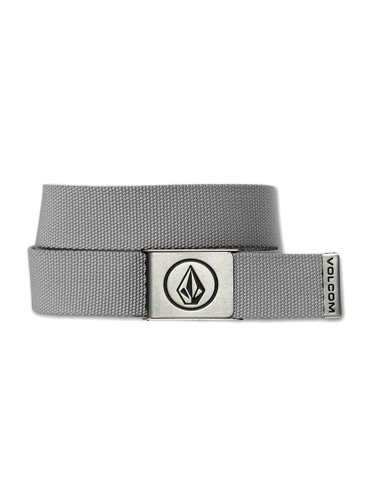 VOLCOM CIRCLE WEB BELT - HEATHER GREY - CLEARANCE