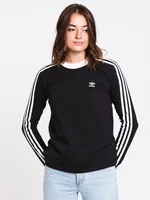 ADIDAS 3 STRIPE LC LOGO LONG SLEEVE TEE - CLEARANCE