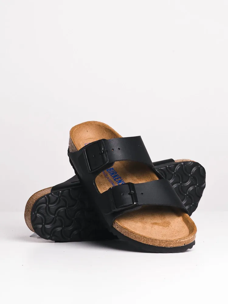 WOMENS BIRKENSTOCK ARIZONA SOFT BLACK SANDALS - MEDIUM/NARROW FIT CL