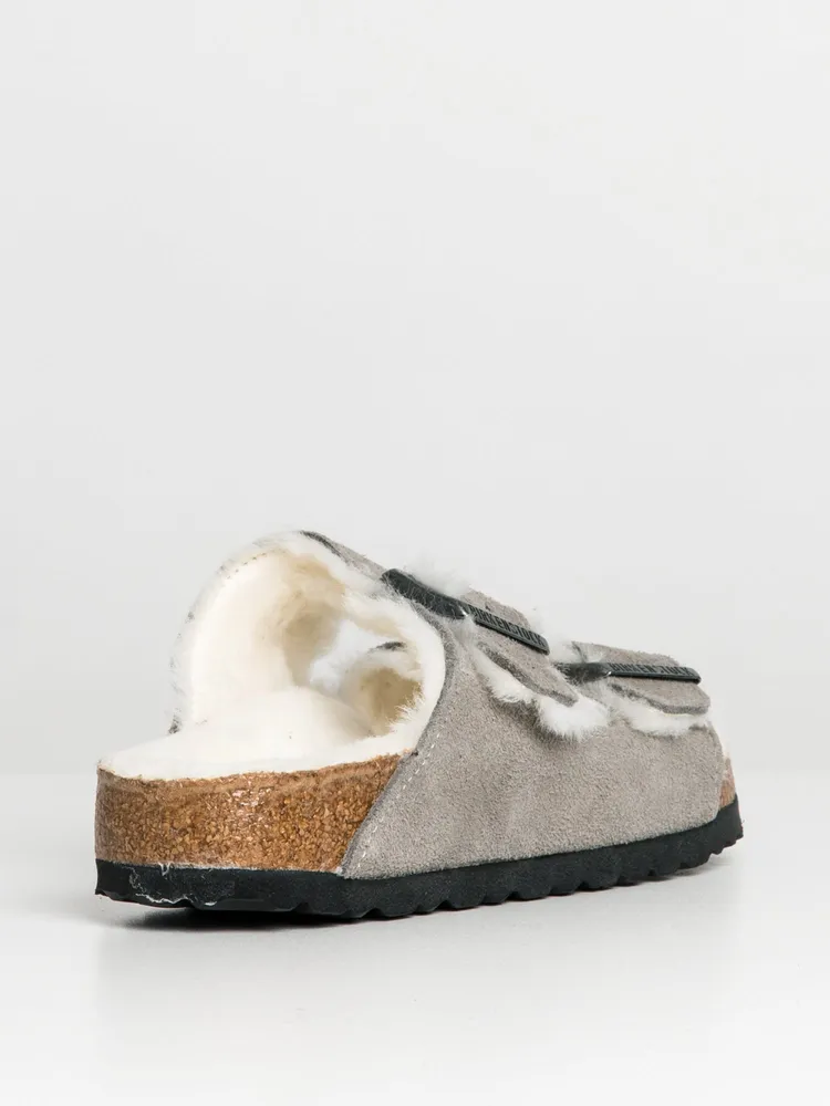 WOMENS BIRKENSTOCK ARIZONA SHEARLING REGULAR SANDALS - CLEARANCE