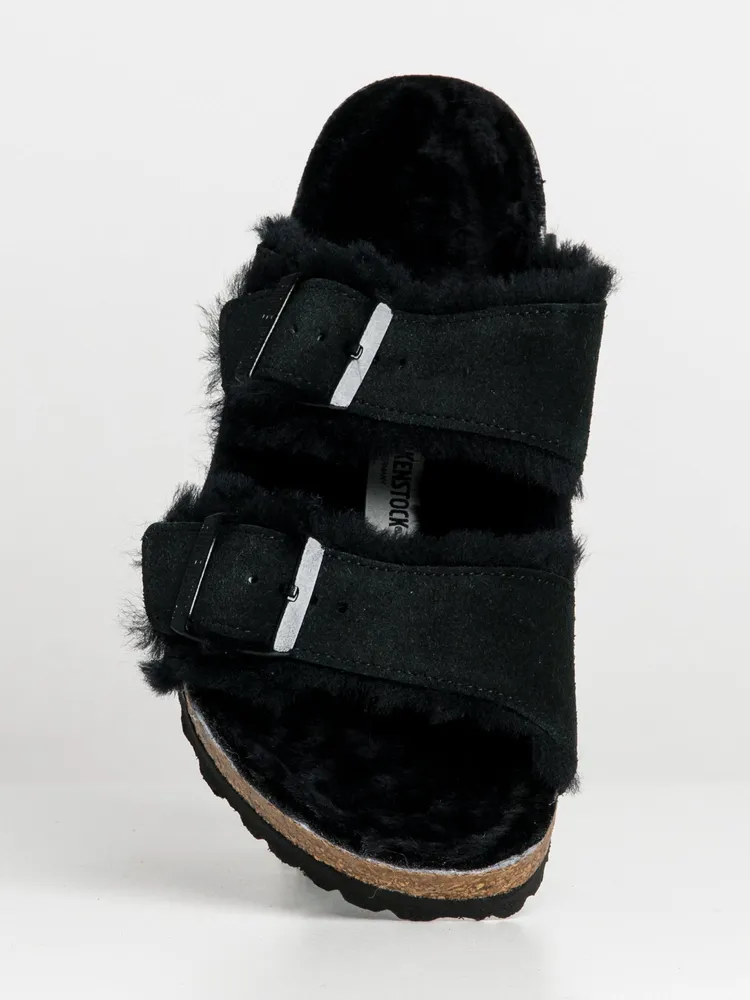 WOMENS BIRKENSTOCK ARIZONA SHEARLING REGULAR SANDALS