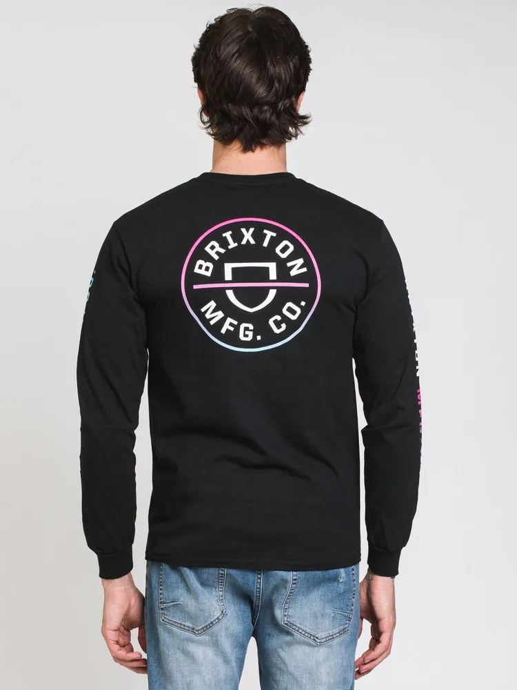 BRIXTON CREST LONG SLEEVE TEE - CLEARANCE