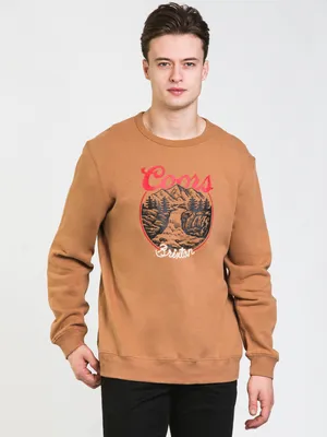 BRIXTON X COORS ROCKY CREW SWEATER - CLEARANCE