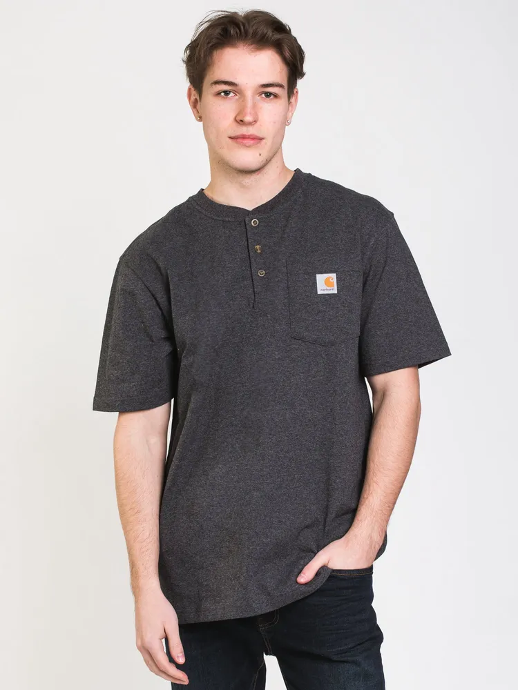 CARHARTT 3/4 BUTTON UP T-SHIRT - CLEARANCE