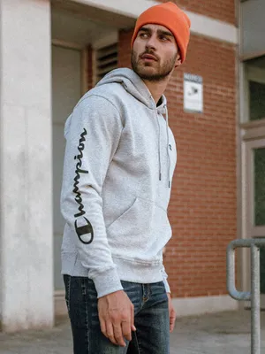 CHAMPION COLOUR POP PULLOVER HOODIE - CLEARANCE