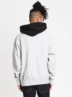 CHAMPION REVERSE WEAVE COLOUR BLOCK PULLOVER HOODIE - CLEARANCE